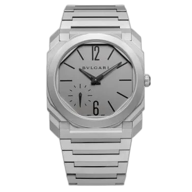 BULGARI Montre Bulgari Octo Finissimo automatique cadran titane gris bracelet titane 40 mm