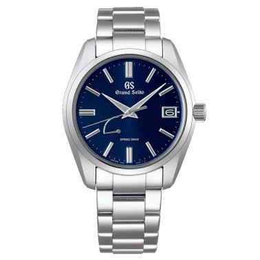 GRAND SEIKO Seiko Heritage Spring Drive cadran bleu bracelet acier 40 mm, 40mm