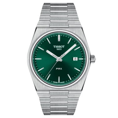 TISSOT PRX quartz cadran vert bracelet acier 40 mm, 40mm