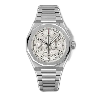 ZENITH Montre Zenith Defy Skyline Chronographe El-Primero automatique cadran argenté bracelet acier 42 mm